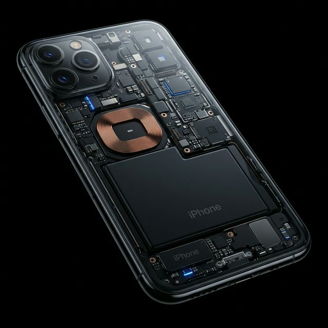 Inside view of a phone being repaired by Casphone technicians